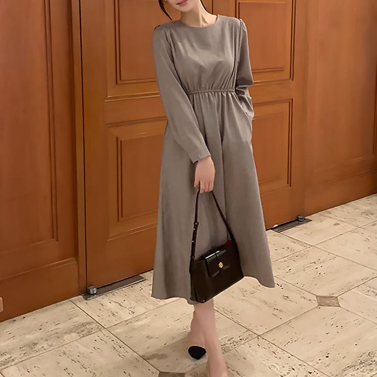 【17579】バックボタンきれいめワンピース	 | SneepDip | 詳細画像2 