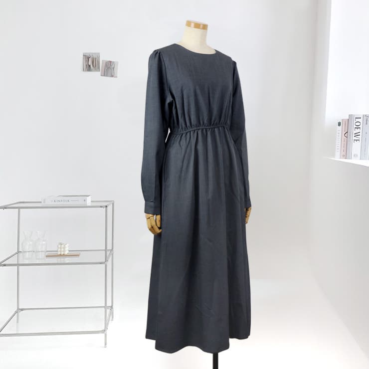 【17579】バックボタンきれいめワンピース	 | SneepDip | 詳細画像6 