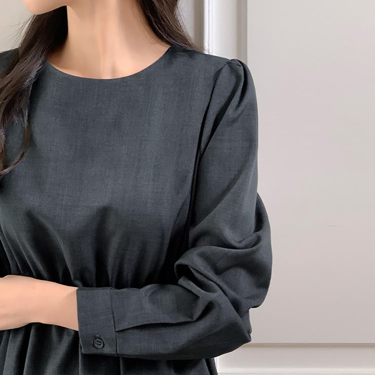 【17579】バックボタンきれいめワンピース	 | SneepDip | 詳細画像7 