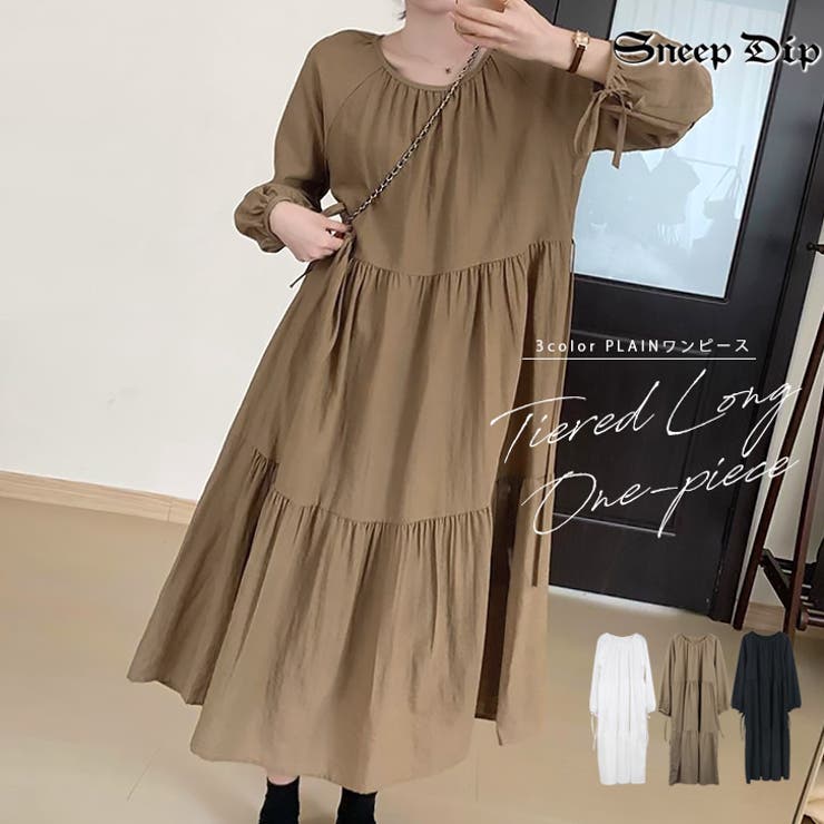 【17586】ティアードロングワンピース	 | SneepDip | 詳細画像1 