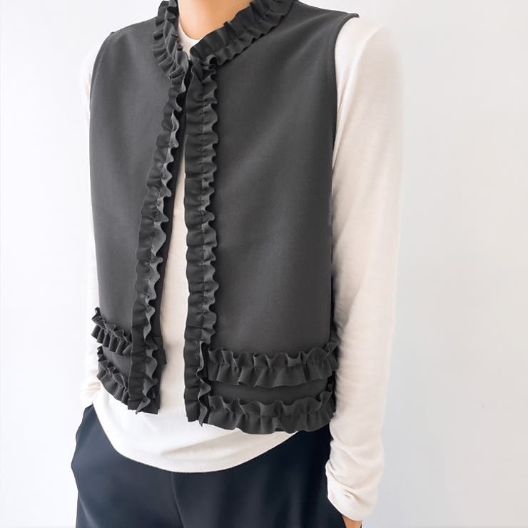 【17589】フリルベスト	 | SneepDip | 詳細画像2 