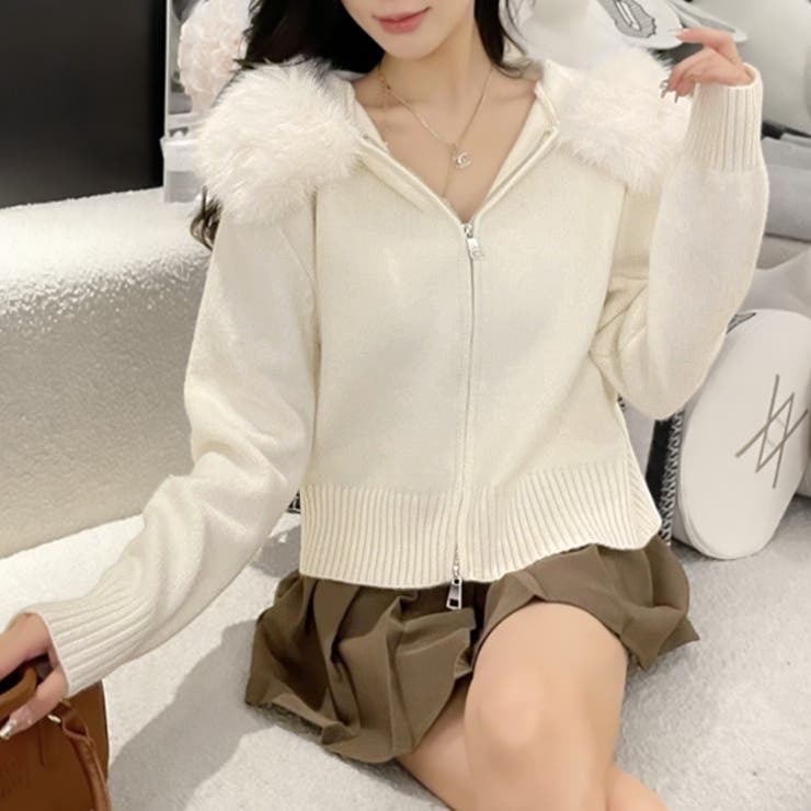 【17593】ファーニットZIPフーディー	 | SneepDip | 詳細画像2