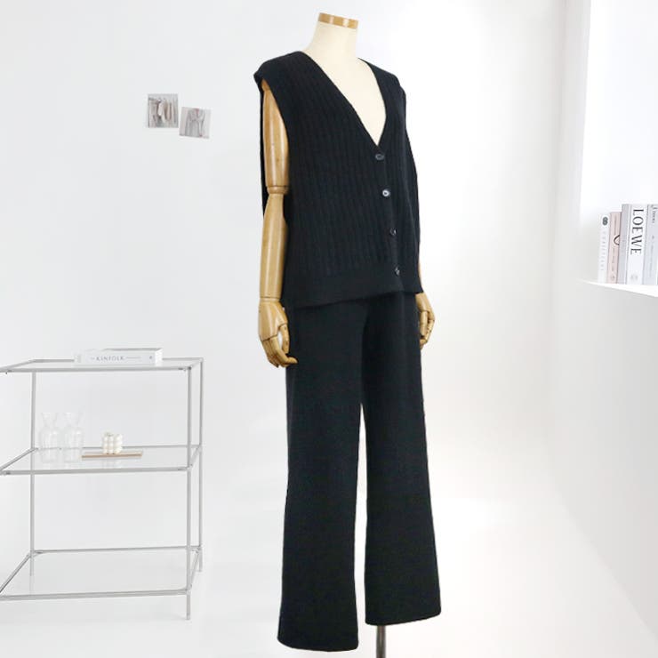 【17594】ニットベスト＆パンツSET	 | SneepDip | 詳細画像3 