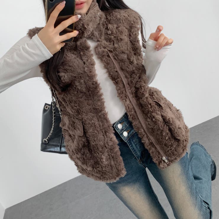 ブラウン | 【17596】エコファーベスト	 | SneepDip