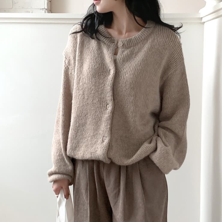 ベージュ | 【17598】ルーズフィットカーディガン	 | SneepDip