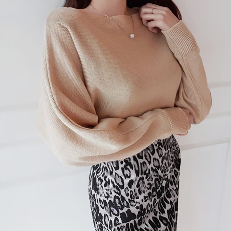 ベージュ | 【17599】ドルマンスリーブニット	 | SneepDip