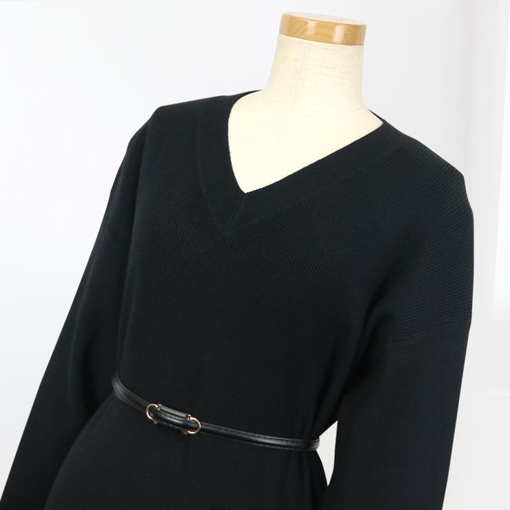 【17600】ベルト付きニットワンピース	 | SneepDip | 詳細画像7 