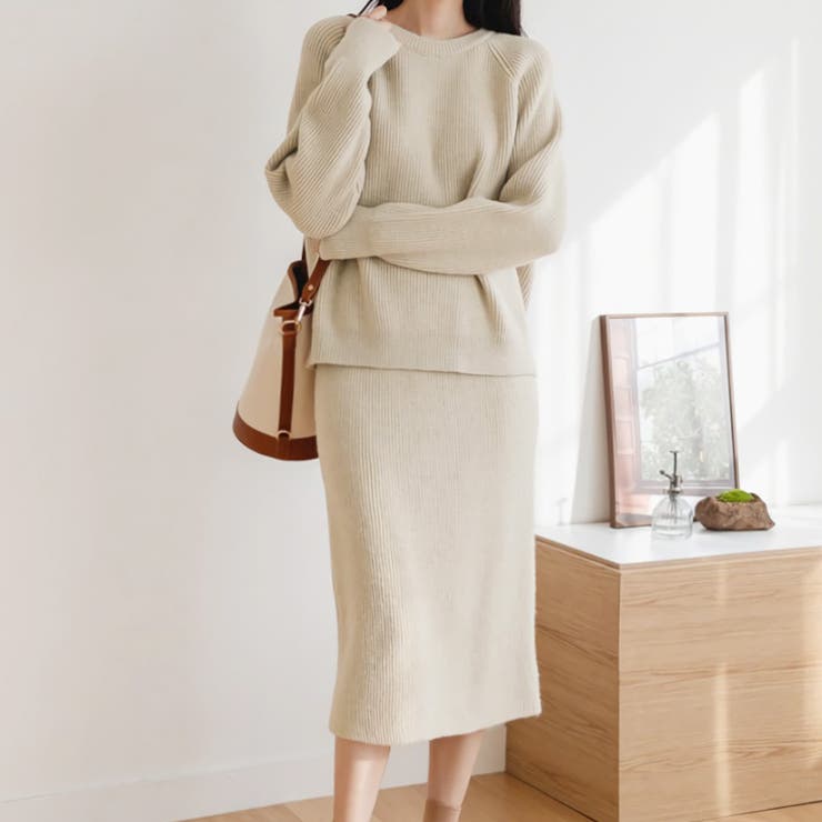 【17604】ニットトップス＆スカート	 | SneepDip | 詳細画像2 