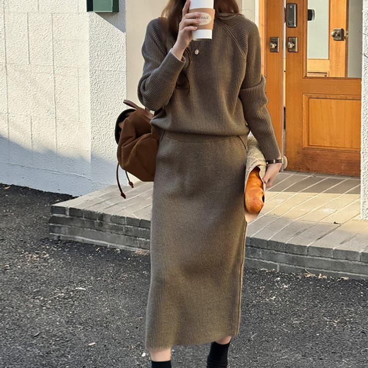 【17604】ニットトップス＆スカート	 | SneepDip | 詳細画像3 