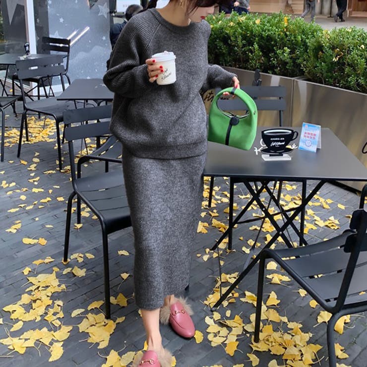 【17604】ニットトップス＆スカート	 | SneepDip | 詳細画像4 