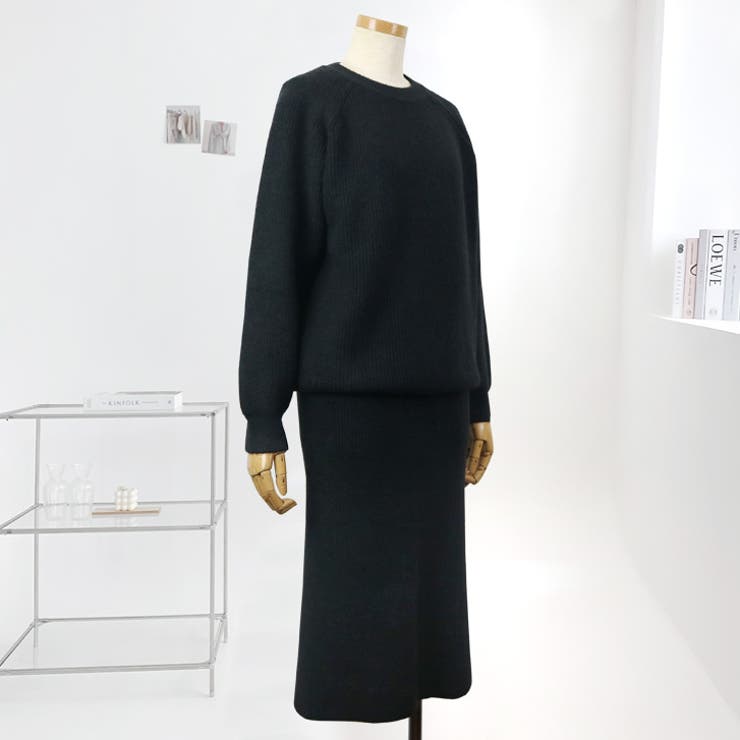 【17604】ニットトップス＆スカート	 | SneepDip | 詳細画像7 