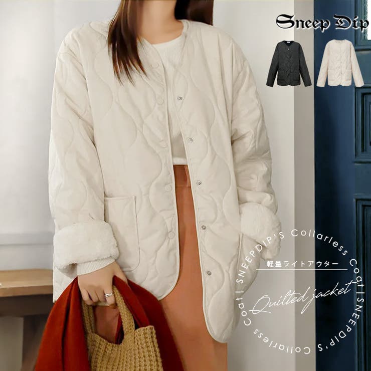 【17605】裏ファーキルティングジャケット	 | SneepDip | 詳細画像1