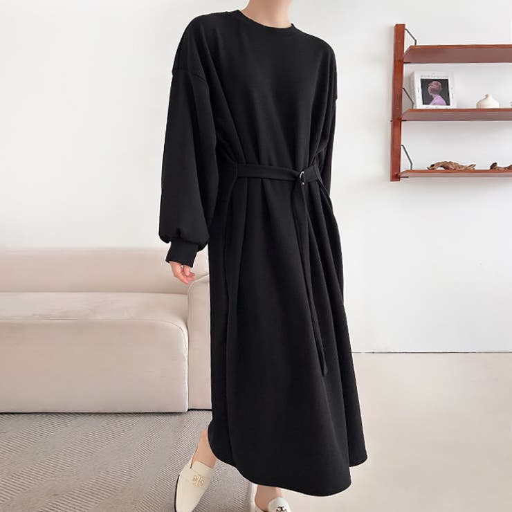 【17606】ニュアンスベルトワンピース	 | SneepDip | 詳細画像4 