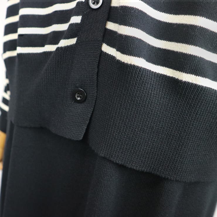【17607】ボーダーカーデ＆ワンピース	 | SneepDip | 詳細画像8 