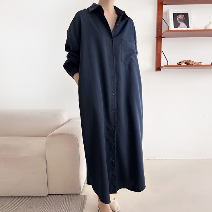 【17609】ロングシャツワンピース	 | SneepDip | 詳細画像4 