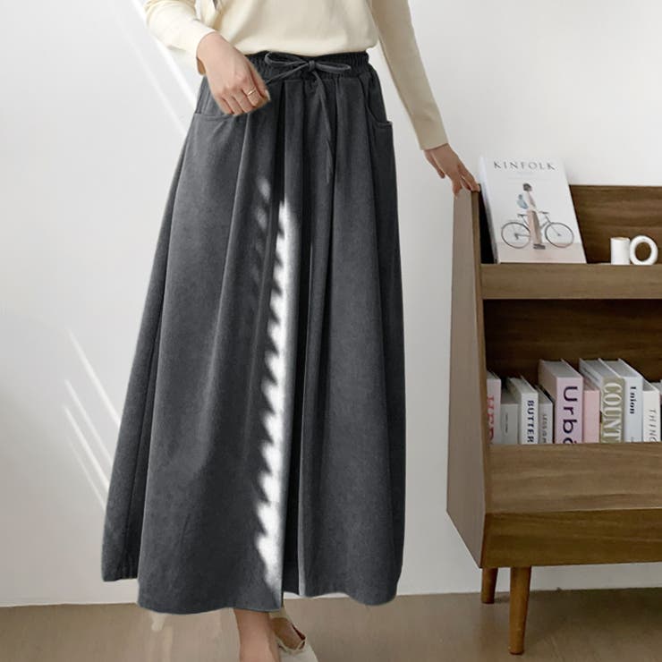 グレー | 【17610】コーデュロイフレアスカート	 | SneepDip