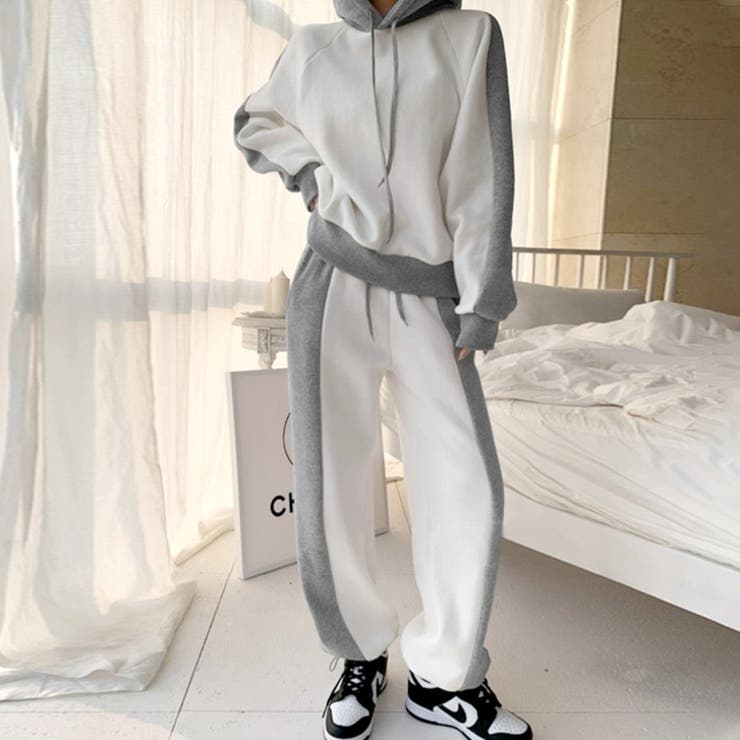 【17612】バイカラースウェットセット	 | SneepDip | 詳細画像2 