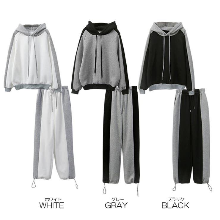 【17612】バイカラースウェットセット	 | SneepDip | 詳細画像14 