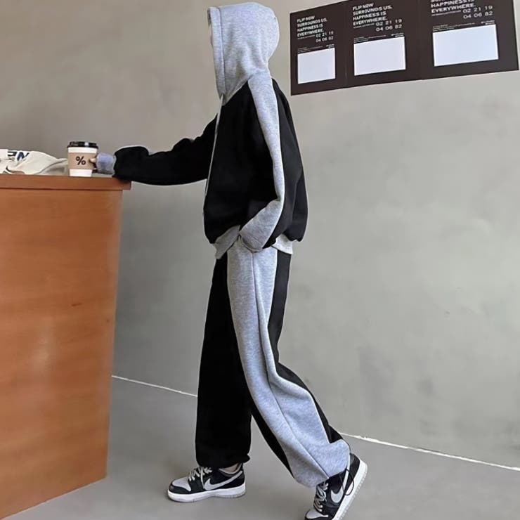 【17612】バイカラースウェットセット	 | SneepDip | 詳細画像4 