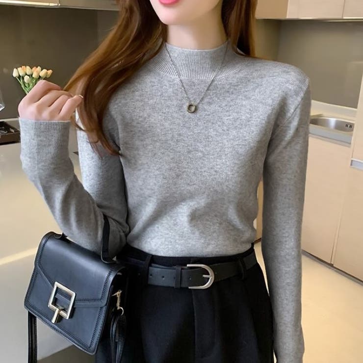 グレー | 【17614】セミタートルニット	 | SneepDip