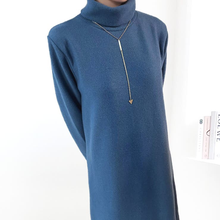 サックス | 【17615】タートルワンピース	 | SneepDip