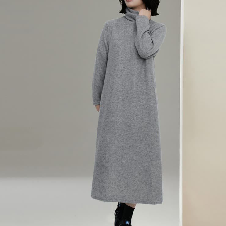 グレー | 【17615】タートルワンピース	 | SneepDip