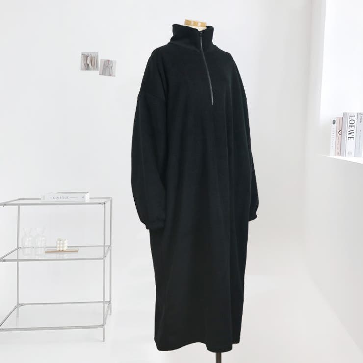 【17616】ハーフジップロングワンピース | SneepDip | 詳細画像7 