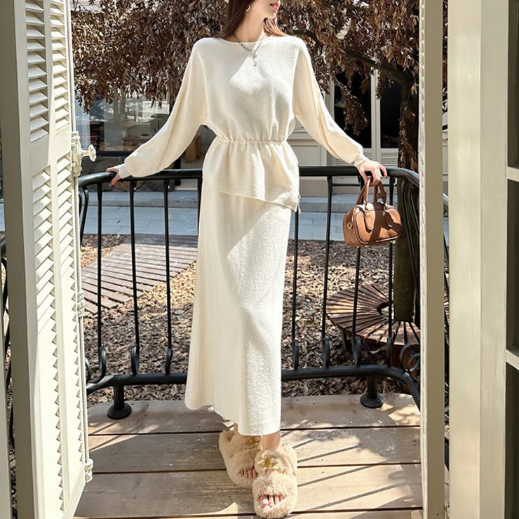 【17617】アンバランスニットセットアップ	 | SneepDip | 詳細画像2 