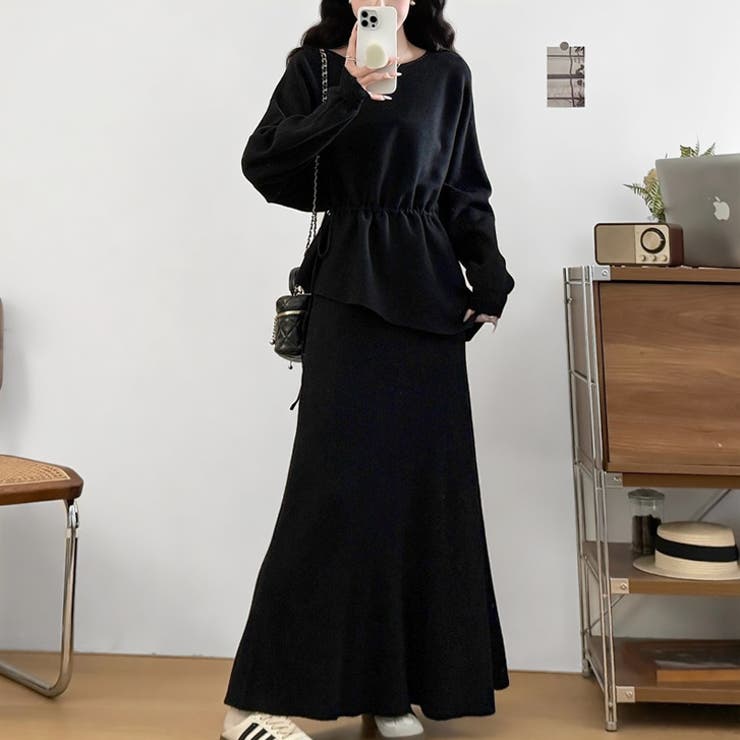 【17617】アンバランスニットセットアップ	 | SneepDip | 詳細画像5 