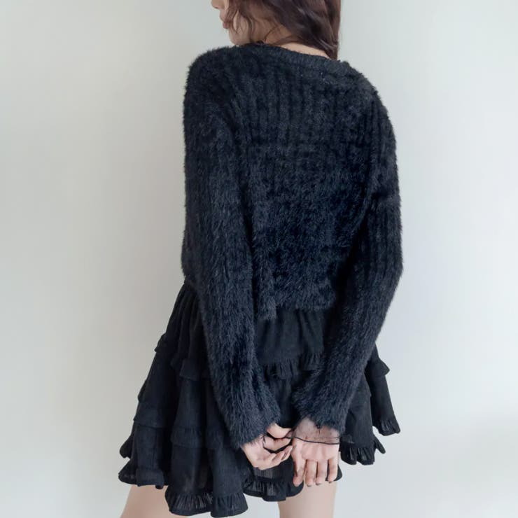 【17619】パールボタンシャギーカーディガン	 | SneepDip | 詳細画像7 