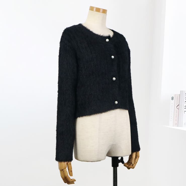 【17619】パールボタンシャギーカーディガン	 | SneepDip | 詳細画像8 