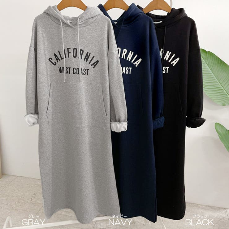 【17621】ロゴロングパーカーワンピース	 | SneepDip | 詳細画像11 