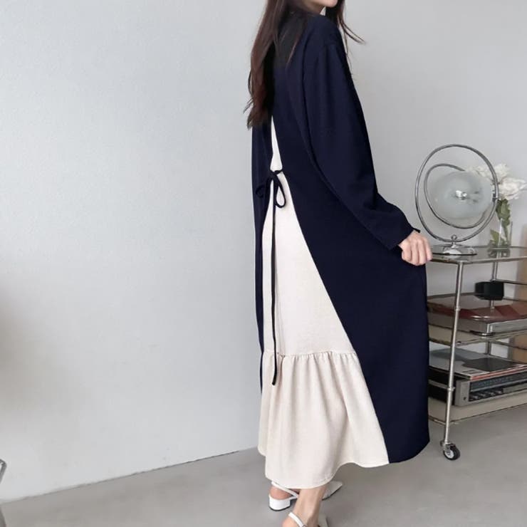 【17622】バックデザインニュアンスワンピース	 | SneepDip | 詳細画像4 