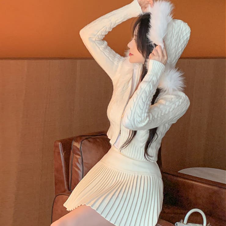 【17625】ケーブルニットフーディー	 | SneepDip | 詳細画像3 