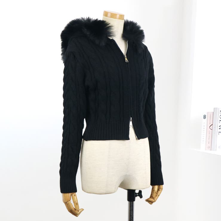 【17625】ケーブルニットフーディー	 | SneepDip | 詳細画像7 