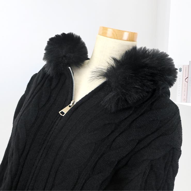 【17625】ケーブルニットフーディー	 | SneepDip | 詳細画像8 