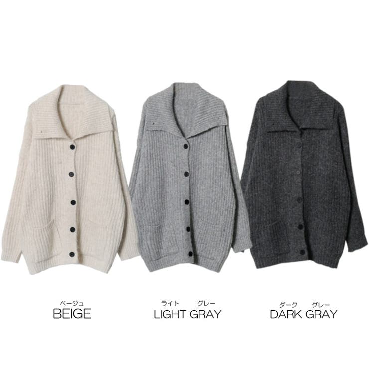 【17626】ルーズフィットボタンカーディガン	 | SneepDip | 詳細画像11 