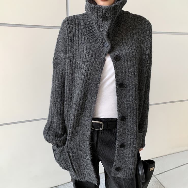 【17626】ルーズフィットボタンカーディガン	 | SneepDip | 詳細画像5 