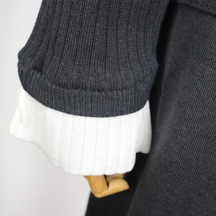 【17631】ドッキングニットデザインカーデ＆スカート	 | SneepDip | 詳細画像8 