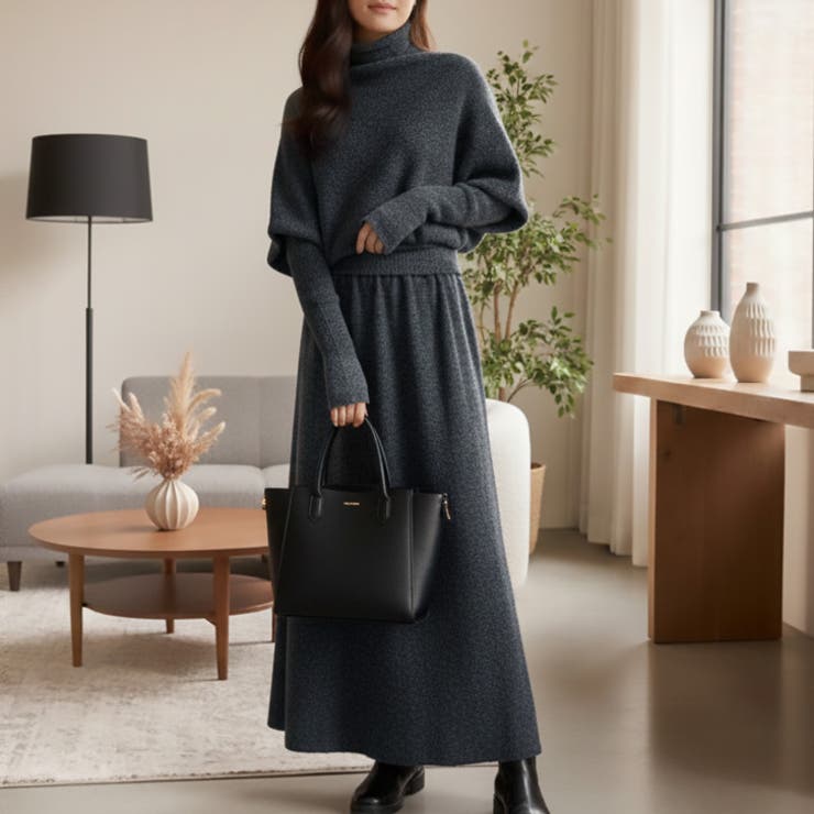 【17633】ニット＆ロングスカートSET	 | SneepDip | 詳細画像5 