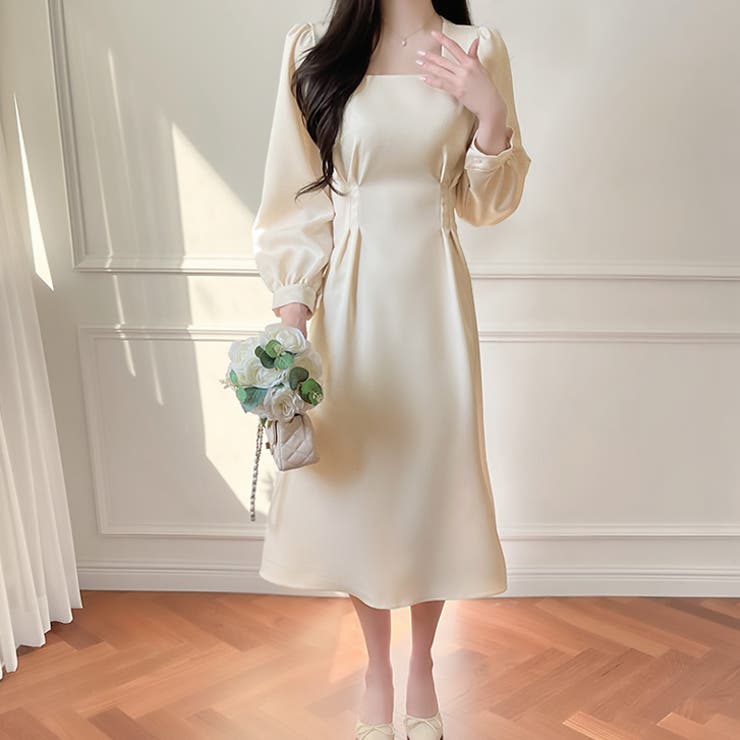 【17634】バックリボンきれいめワンピース	 | SneepDip | 詳細画像2 