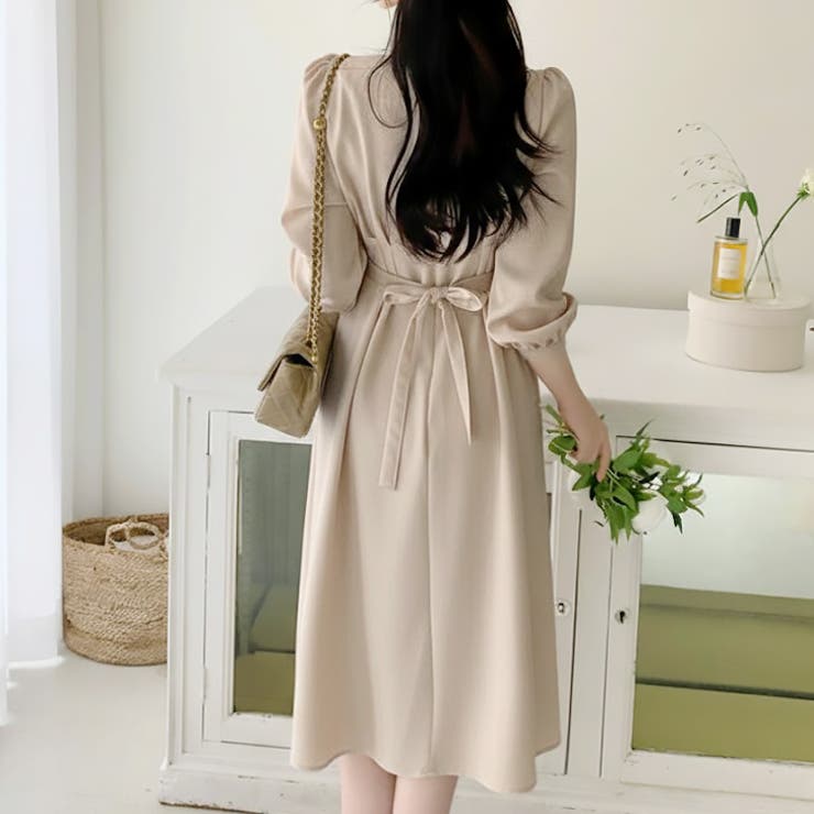 【17634】バックリボンきれいめワンピース	 | SneepDip | 詳細画像5 