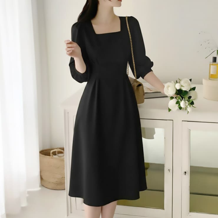 【17634】バックリボンきれいめワンピース	 | SneepDip | 詳細画像6 