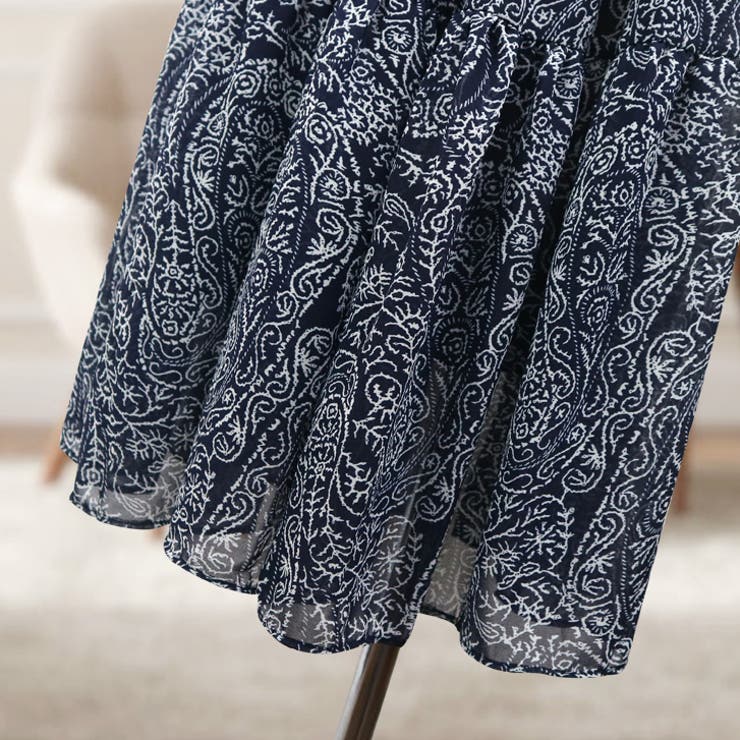 【17636】モダンペイズリーロングワンピース	 | SneepDip | 詳細画像7 