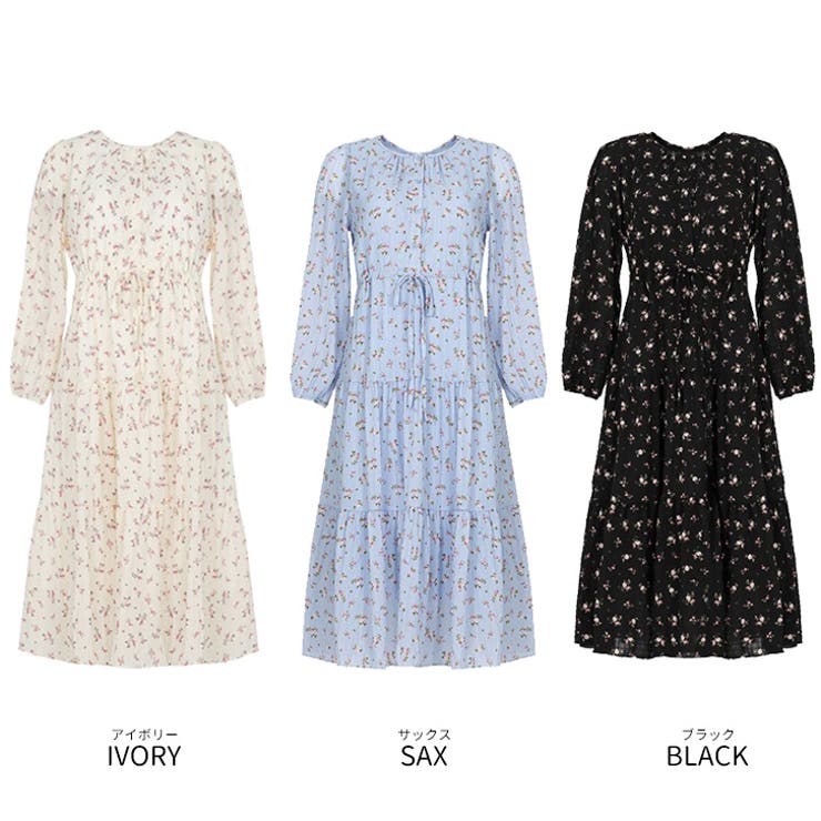 【17637】レトロフラワーワンピース | SneepDip | 詳細画像12 