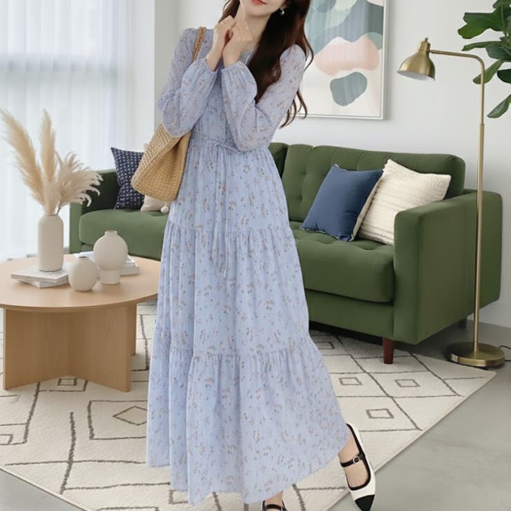 【17637】レトロフラワーワンピース | SneepDip | 詳細画像4 