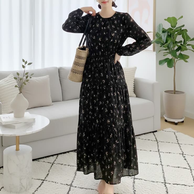 【17637】レトロフラワーワンピース | SneepDip | 詳細画像5 