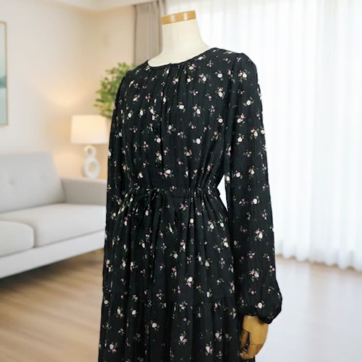 【17637】レトロフラワーワンピース | SneepDip | 詳細画像7 