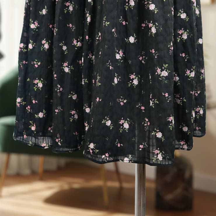 【17637】レトロフラワーワンピース | SneepDip | 詳細画像10 