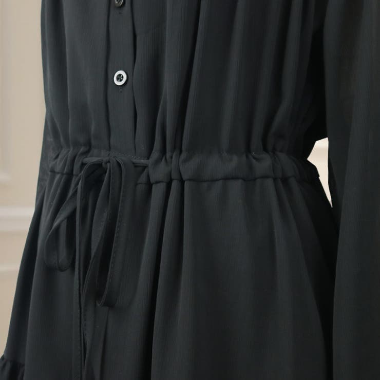 【17638】ウエストギャザーロングワンピース	 | SneepDip | 詳細画像7 